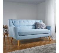 Lambeth Blue Fabric 3 Seater Sofa