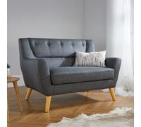 Lambeth Grey Fabric 2 Seater Sofa