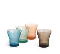 Lambeth Tumbler, Mixed Colours, Set of 4