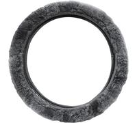 Lambland Luxury Sheepskin Steering Wheel Cover Elasticated Universal Fitment (Grey)