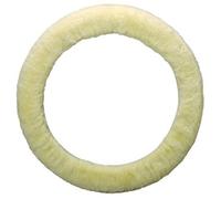 Lambland Luxury Sheepskin Steering Wheel Cover Elasticated Universal Fitment (Off White)