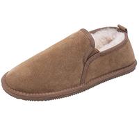 Lambland Men’s Genuine Sheepskin-Lined Slipper Boots with Hard-Wearing Sole - Ultimate Comfort and Durability (Brown, UK Footwear Size System, Adult, Men, Numeric, Medium, 7)