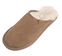 Lambland Men's Luxury Sheepskin Mule Slippers - Premium Comfort with Genuine Sheepskin Lining (Brown, UK Footwear Size System, Adult, Men, Numeric, Medium, 8)