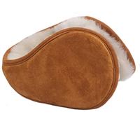 Lambland Sheepskin and Suede Ear Warmers Sprung Earmuffs (Light Brown)