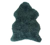 Lambland Single Size British Premium Quality Teal Sheepskin Rug - Luxuriously Soft, Genuine Sheepskin