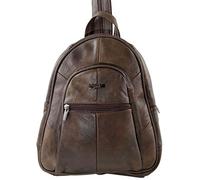 Lambland Womens / Ladies Genuine Leather Backpack Handbag in Brown