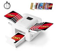 Lambluefly Card Shuffler Machine, 3000mAh Automatic Card Shuffler with USB Charging Cable, Playing Card Tray, Low Noise, Two-deck Card Shuffling Machine suitable for UNO, Poker, Texas Hold'em
