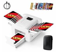 Lambluefly Card Shuffler Machine, 3000mAh Automatic Card Shuffler with USB Charging Cable, Playing Card Tray, Low Noise, Two-deck Card Shuffling Machine suitable for UNO, Poker, Texas Hold'em