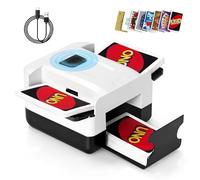 Lambluefly Card Shuffler Machine, 3000mAh Automatic Card Shuffler with USB Charging Cable, Playing Card Tray, Low Noise, Two-deck Card Shuffling Machine suitable for UNO, Poker, Texas Hold'em