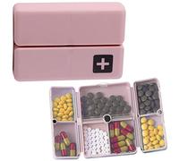 Lambo Foldable Travel Pill Organiser - Magnetic Foldable Pill Box - Portable 7 Day Weekly Pill Box for Handbag Bag for Storing Medicine, , Cod Liver Oil and