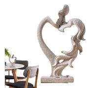 Lambo Loving Kiss Statue - Resin Character Sculpture, Romantic Abstract Modern Decorative The Kiss Statue for Desk Cabinet Home Decoration