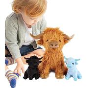 Lambo Stuffed Highland Cow Plush Toy - Realistic Highland Cow Plush Animal | Cow Plush Animals for and Adults, Soft and Cuddly Highland Cow Plush Animal Decoration