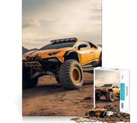 Lambo X Monster Truck Puzzles for Teenagers 1000 Pieces Logic Build Anxiety Relief Fun Challenge Art Display (38x26cm)