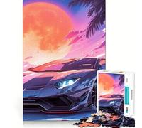 Lamborghini Aesthetic 1000 Piece Jigsaw Puzzles for Teenagers Brain Think Snug Connection Real Challenge Christmas Idea (38x52cm)