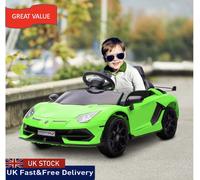 Lamborghini Aventador Licensed 12V Kids Electric Ride On Car - Green