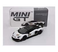 Lamborghini Aventador SVJ 63 Bianco Asopo White RHD 1:64 Mini GT MGT00842R