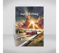 Lamborghini Countach Birthday Card for Brother-in-Law - Italian V12 Supercar Icon for Retro Car & Poster Car Collectors: Brother-in-Law Birthday Card (Size A5)