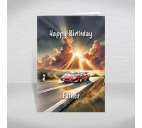 Lamborghini Countach Birthday Card for Father - Italian V12 Supercar Icon for Retro Car & Poster Car Collectors: Father Birthday Card (Size A5)