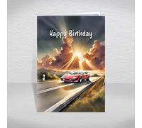 Lamborghini Countach Birthday Card for Friends & Family - Italian V12 Supercar Icon for Retro Car & Poster Car Collectors: Birthday Card (Size A5)