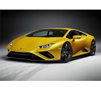 Lamborghini Huracan yellow Sports Super Car Wall Art Poster Print available framed or unframed (A2 420 x 594mm)
