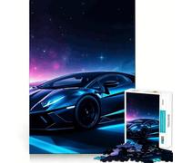 Lamborghini in Space 1000 Piece Jigsaws for Teenagers Puzzle Cognitive Boost Perfect Connection Fun Play (38x52cm)