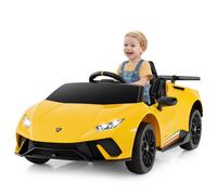 Lamborghini Kids Ride on Car 12V Battery Powered Electric Vehicle-Yellow