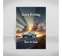 Lamborghini Miura Birthday Card for Son-in-Law - Italian Classic Supercar P400 Retro Exotic Car for Collectors & Petrolheads: Son-in-Law Birthday Card (Size A5)