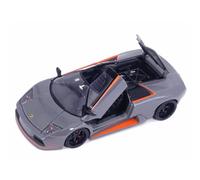 Lamborghini Murcielago Roadster Gray with Orange Stripes Hyper-Spec 1/24 Diecast Model Car by Jada 32569