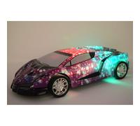 Lamborghini Purple Rainbow Look Radio Remote Control Car LED Light