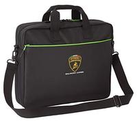 Lamborghini Squadra Corse Laptop Computer Bag Black, Black, 36 x 44 x 7.5 cm H x W x D.
