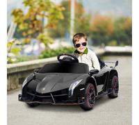 HOMCOM Lamborghini Veneno Licensed Electric Ride-on Car w/ Remote- Black