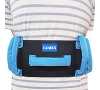 LAMBOX Transfer Walking Gait Belt with 7 Nylon Padded Handles-Medical Nursing Safety Gait Assist Device for Elderly, Seniors, Therapy (Blue, 60 inch)