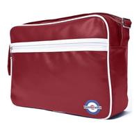 Lambretta Classic Retro Messenger Shoulder Laptop Tablet Body Strap Bag Burgundy/White
