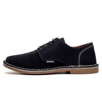 Lambretta Clerkenwell Men's Suede Shoes Men's Trainers, Size 8 In Navy