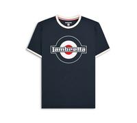 Lambretta Contrast Trim On The Adults Dark Sapphire/silver, Brown, Extra Large Mens