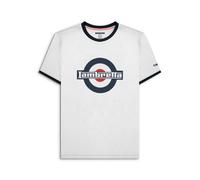 Lambretta Contrast Trim On The Adults White/dress Blue, Extra Large Mens