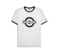 Lambretta Contrast Trim On The Adults White/Dress Blue Large Mens