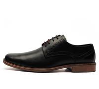 Lambretta Harvey Men's Derby Leather Brogue Shoes Men's | Brogues | Black | UK Size 9