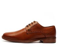 Lambretta Harvey Men's Derby Leather Brogue Shoes Men's | Brogues | Tan | UK Size 12