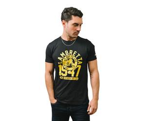 Lambretta Men's 1947 Scooter T-Shirt in Black | Size: Large Lambretta Black L