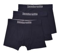 Lambretta Mens 3 Pack Elasticated Underwear Boxer Shorts Gift Set - Black XL