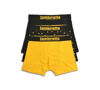 Lambretta Mens 3 Pair Pack of Boxer Shorts (UK, Alpha, M, Regular, Regular, Black/Gold)