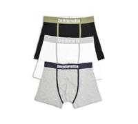 Lambretta Mens 3 Pair Pack of Boxer Shorts (UK, Alpha, M, Regular, Regular, Black-Grey-White)