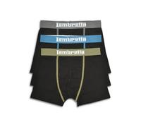 Lambretta Mens 3 Pair Pack of Boxer Shorts (UK, Alpha, XL, Regular, Regular, Black Multi)