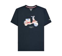 Lambretta Men's AW24 Scooter Flag Big & Tall T-Shirt in Navy | Size: Small Lambretta Navy S