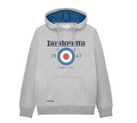 (3XL, Grey Marl) Lambretta Mens AW24 Target Hoodie
