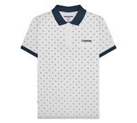(3XL, White/Navy) Lambretta Mens AW24 Target Polo Shirt