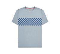 AW24 Two Tone Panelled T-Shirt Lambretta Dark Blue XXL