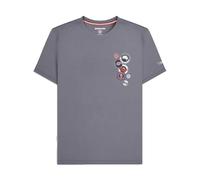 Lambretta Men's Badge Big & Tall T-Shirt in Dark Grey | Size: 4XL Lambretta Dark Grey 4XL