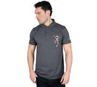 Lambretta Men's Badge Polo Shirt in Dark Grey | Size: 4XL Lambretta Dark Grey 4XL
